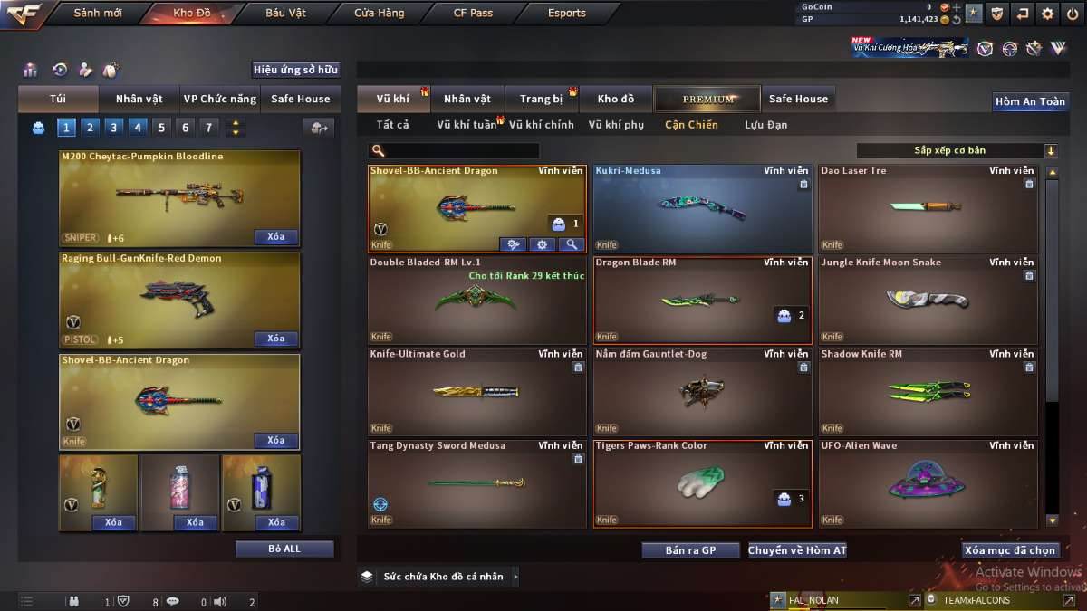 shop acc cf uy tin gia re